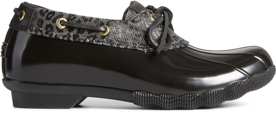 Tuzlu Su çita 1 Gözlü ördek çizme Sperry Siyah