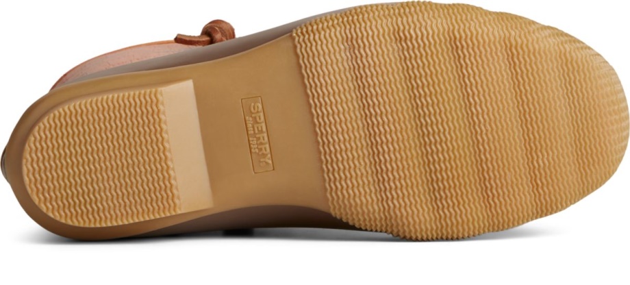 Tuzlu Su Timsah Deri ördek çizme Sperry Tan