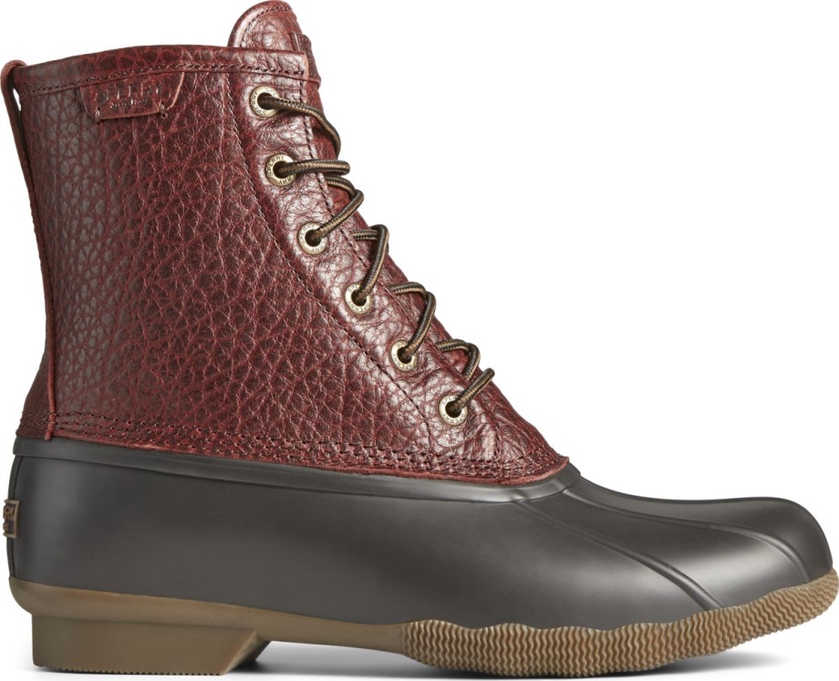 Tuzlu Su ördek çizme Siyah Amaretto Sperry