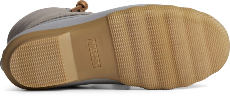 Tuzlu Su Ana Yelken Deri ördek çizme Gri Sperry