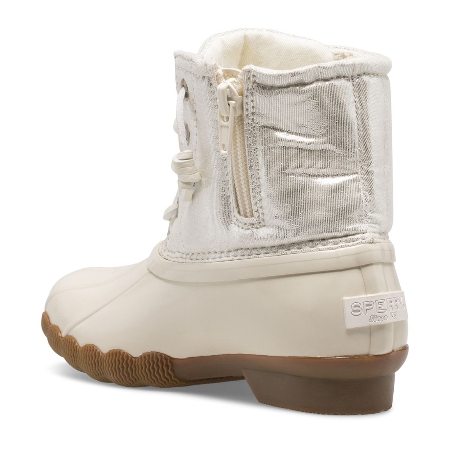Tuzlu Su Metalik ördek çizme Sperry Fildişi