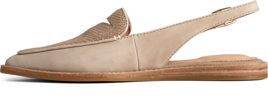Saybrook Deri Arkası Açık Taupe Sperry