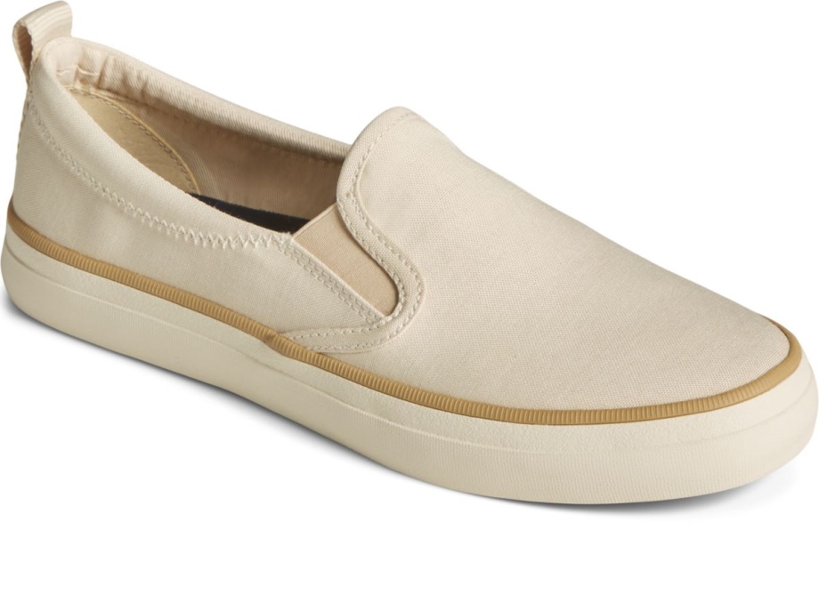 Seacycled Arması Ikiz Gore Slip On Spor Ayakkabı Beyaz Sperry