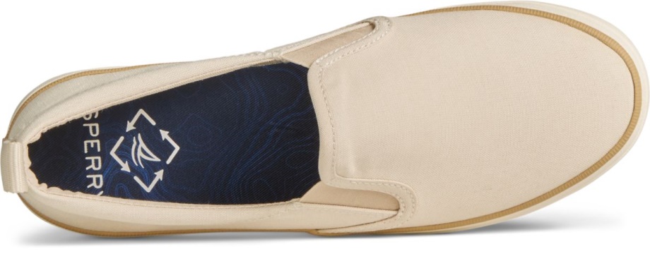 Seacycled Arması Ikiz Gore Slip On Spor Ayakkabı Beyaz Sperry