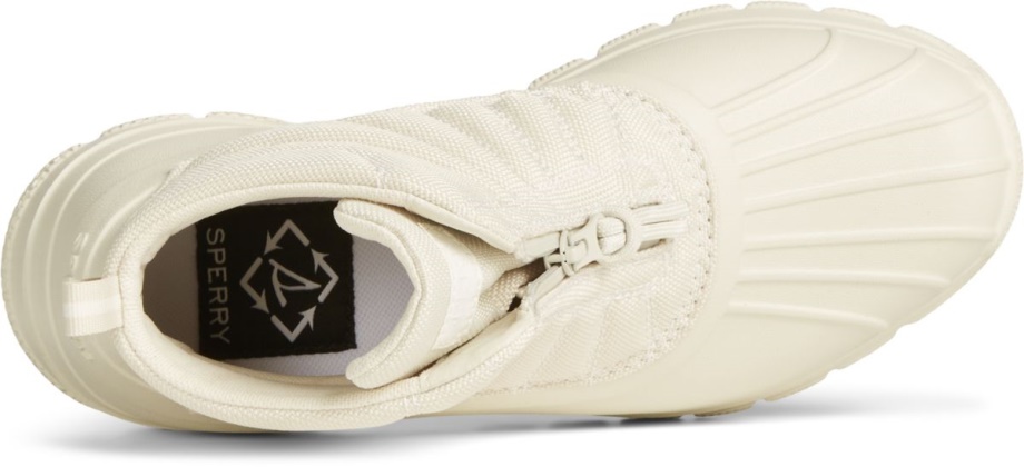 Deniz Bisikletli ördek Kayan Nokta Zip Up Boot Sperry Fildişi