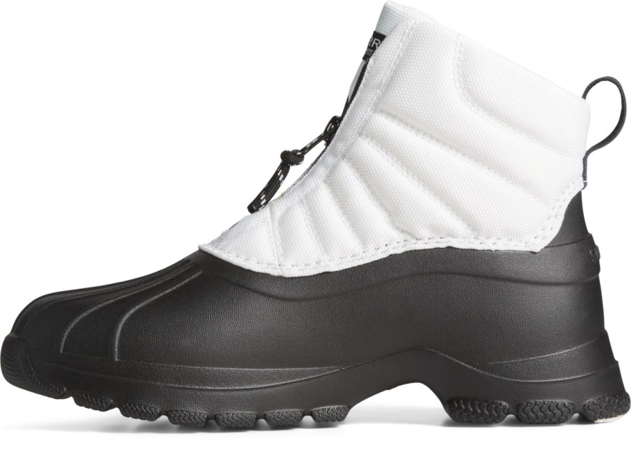 Deniz Bisikletli ördek Kayan Nokta Zip Up Boot Beyaz Sperry