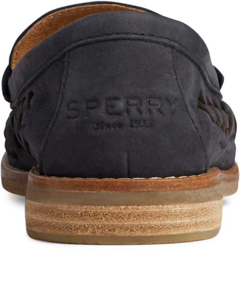 Liman Kuruş Plushwave Dokuma Deri Mokasen Sperry Siyah
