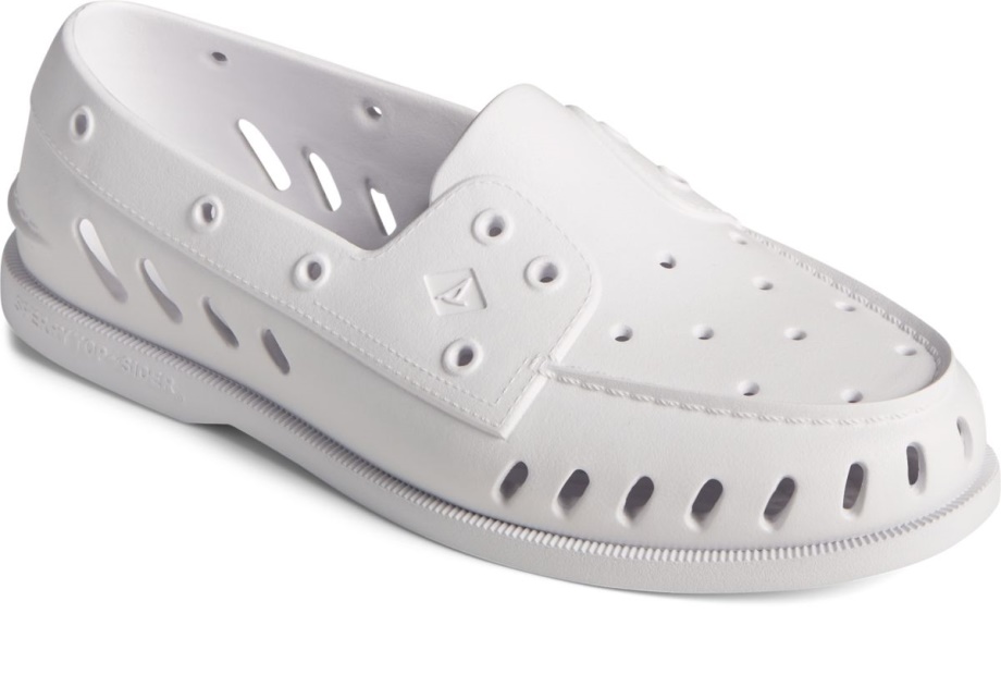 Sperry Otantik Orijinal şamandıra Tekne Ayakkabısı Beyaz