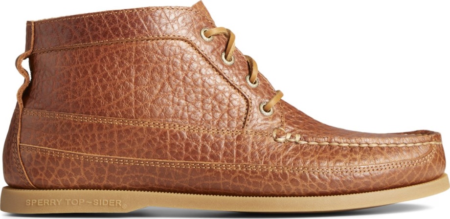 Sperry Otantik Orijinal Eskitme Deri Bot Chukka Tan