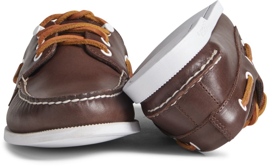 Sperry Cloud Otantik Orijinal 3 Gözlü Deri Tekne Ayakkabısı Klasik Kahverengi