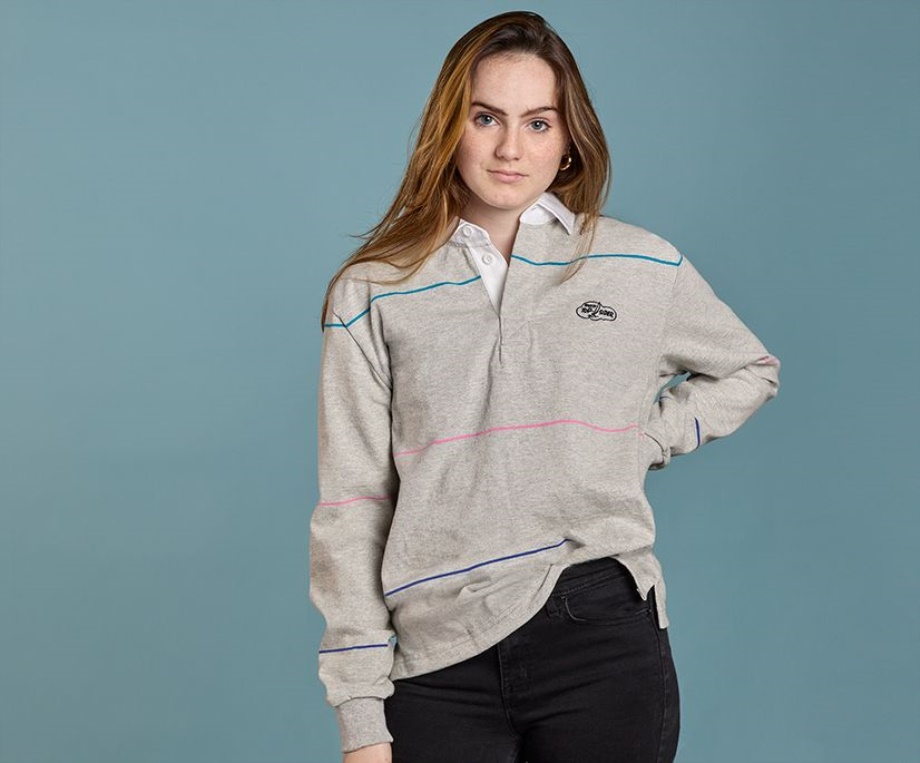 Sperry Bulut çok Renkli çizgili Rugby Forması Gri çok