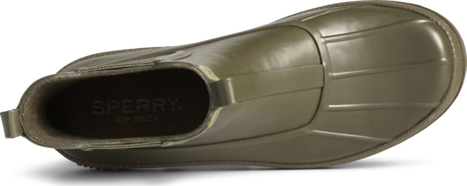 Sperry Cold Bay Kauçuk Chelsea çizme Zeytin
