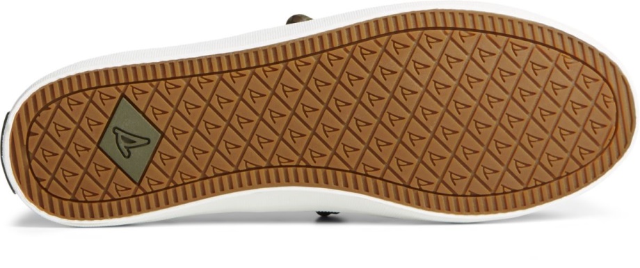 Sperry Arması Vibe Kamuflaj Metalik Deri Spor Ayakkabı Zeytin