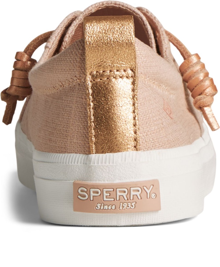 Sperry Arması Vibe ışıltı çapraz Tarama Keten Spor Ayakkabı Gül