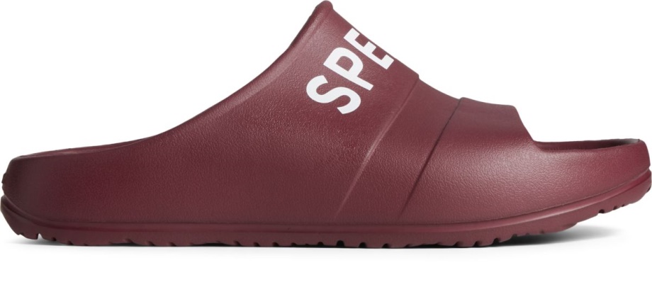 Sperry şamandıra Slayt Logosu Sandal Burgandy
