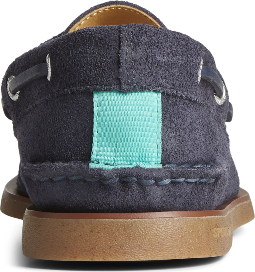 Sperry Altın Kupa Otantik Orijinal Süet Bot Ayakkabı Lacivert