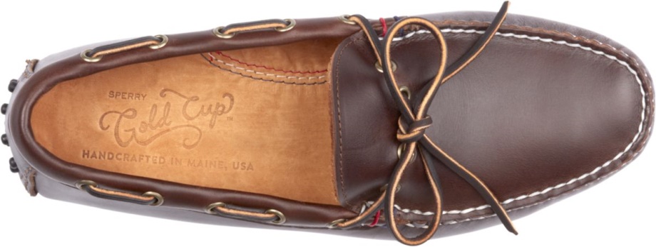 Sperry Altın Kupa Maine 1 Gözlü Sürücü Kahverengi El Yapımı