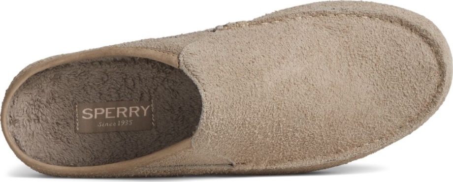 Taupe üzerinde Sperry Moc-side Süet Slip