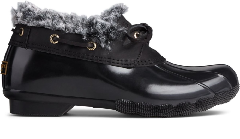 Sperry Tuzlu Su 1 Gözlü Rahat ördek çizme Siyah