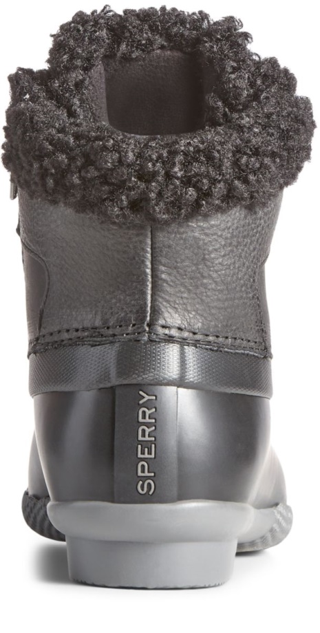 Sperry Tuzlu Su Alp Deri ördek çizme Siyah