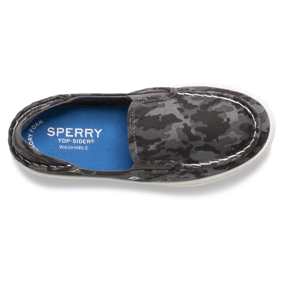 Sperry Tuzlu Yıkanabilir Spor Ayakkabı Gri Kamuflaj