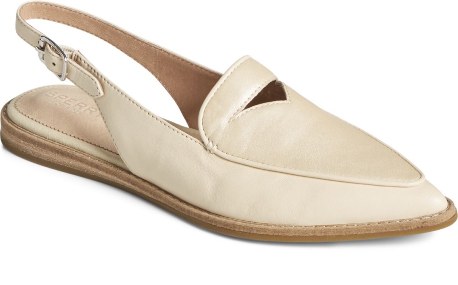 Sperry Saybrook Sedefli Slingback Fildişi