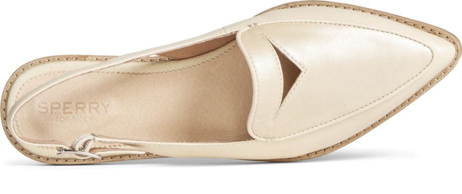 Sperry Saybrook Sedefli Slingback Fildişi
