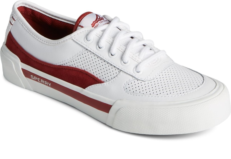 Sperry Soletide Retro Spor Ayakkabı Beyaz Bordo