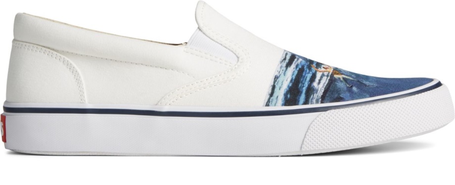 Sperry Sperry X çene çizgili Ii Spor Ayakkabı Beyaz Slip