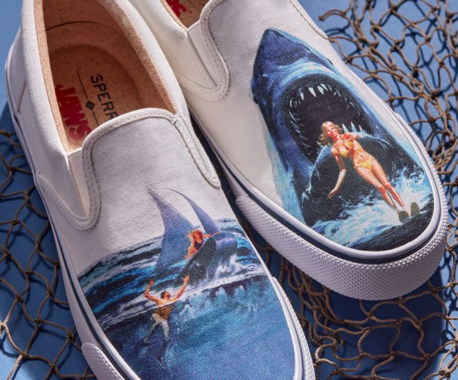 Sperry Sperry X çene çizgili Ii Spor Ayakkabı Beyaz Slip