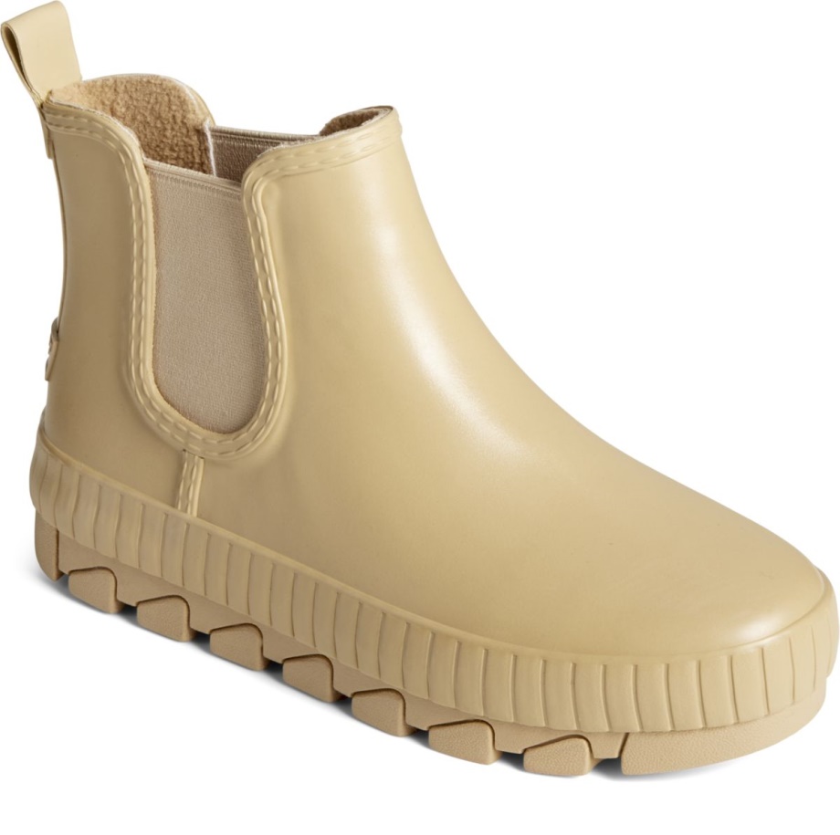 Sperry Torrent Chelsea Incileştirilmiş Kauçuk Yağmur çizmesi Haki