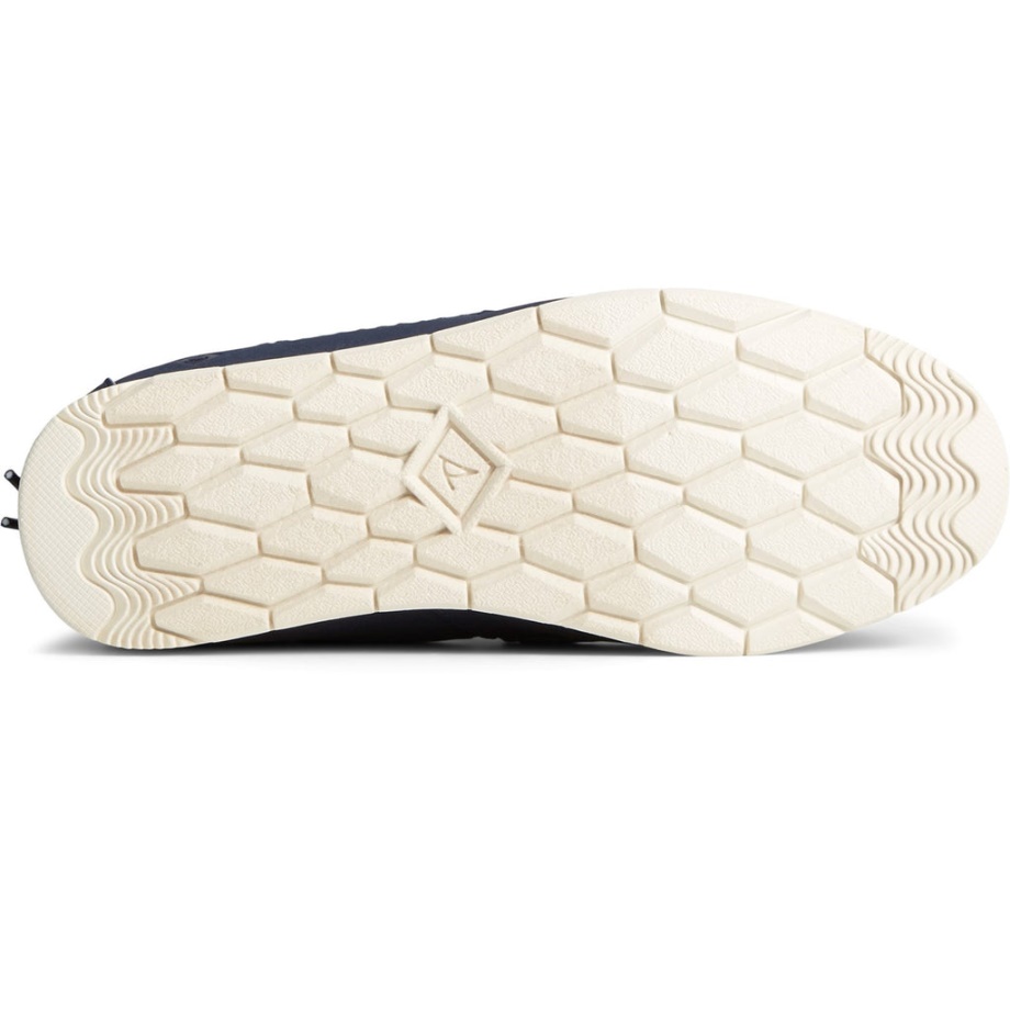 Donanma üzerinde Sperry Kadın Moc-sider Naylon Slip