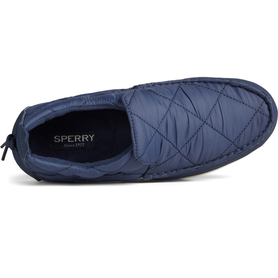 Donanma üzerinde Sperry Kadın Moc-sider Naylon Slip