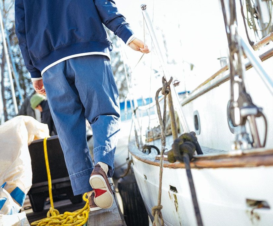 Sperry X Herschel Otantik Orijinal 2 Gözlü Tekne Ayakkabısı Sperry Lacivert