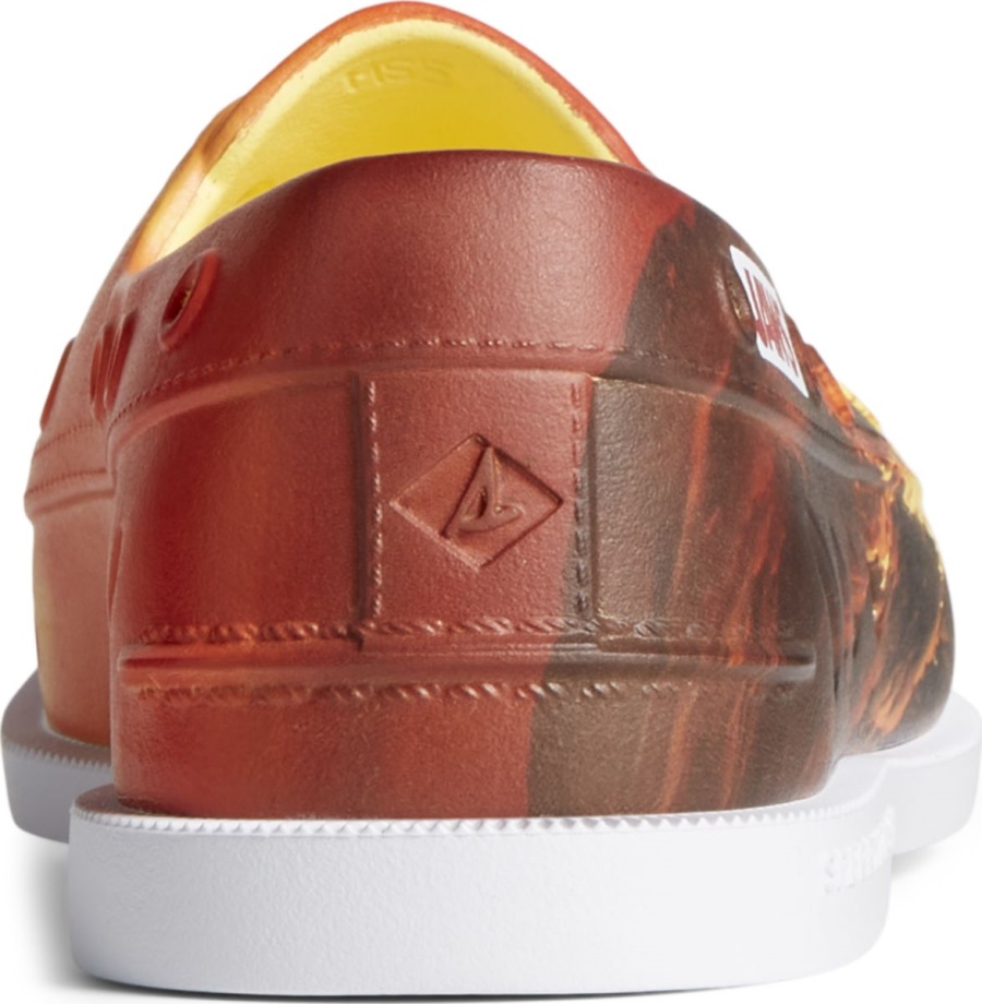 Sperry X çeneler Otantik Orijinal şamandıra Tekne Ayakkabısı Sperry Turuncu