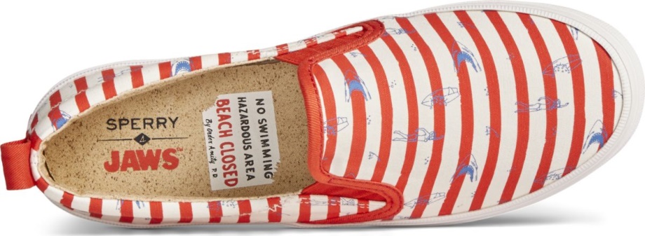 Sperry X çeneler Arması Ikiz Gore şeritli Slip On Sneaker Sperry Red