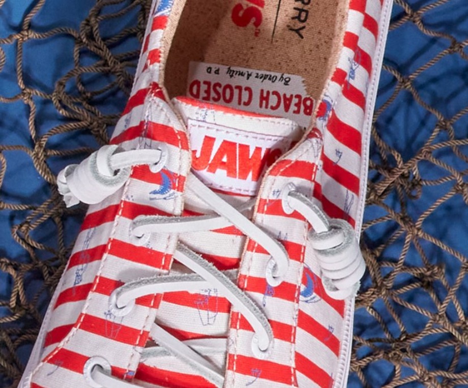 Sperry X çeneler Arması Vibe şeritli Spor Ayakkabı Kırmızı Sperry