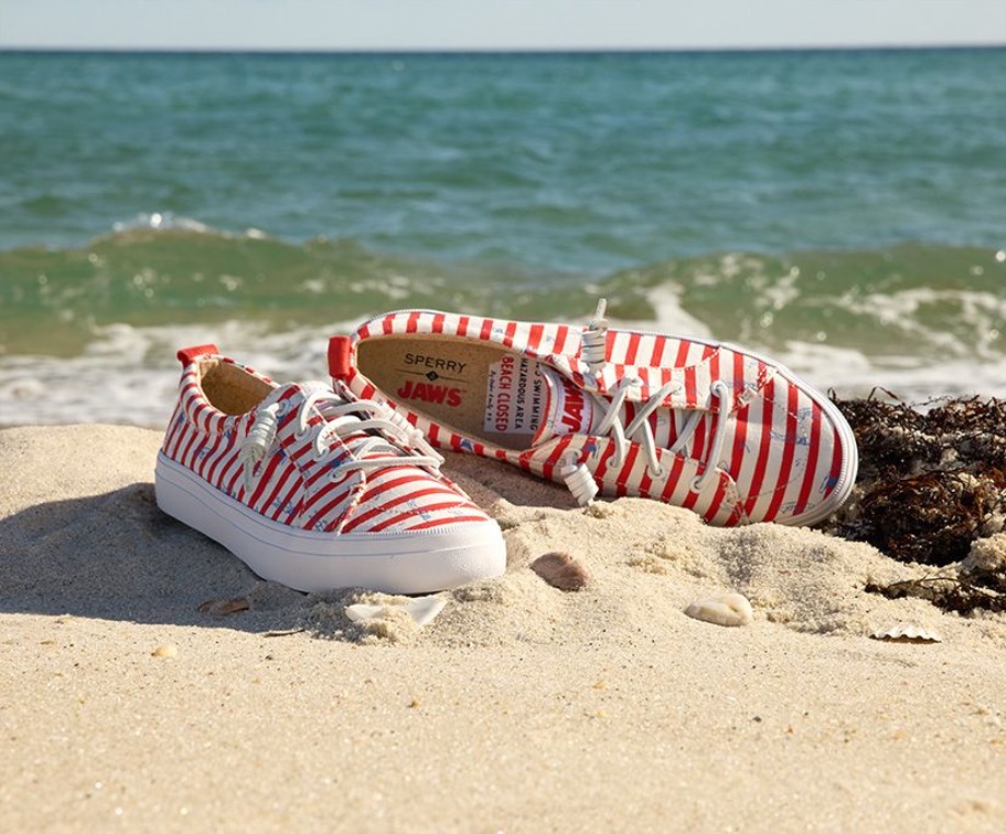 Sperry X çeneler Arması Vibe şeritli Spor Ayakkabı Kırmızı Sperry