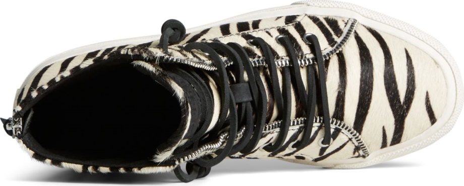 Sperry X Rebecca Minkoff Yüksek Top Spor Ayakkabı Sperry Zebra