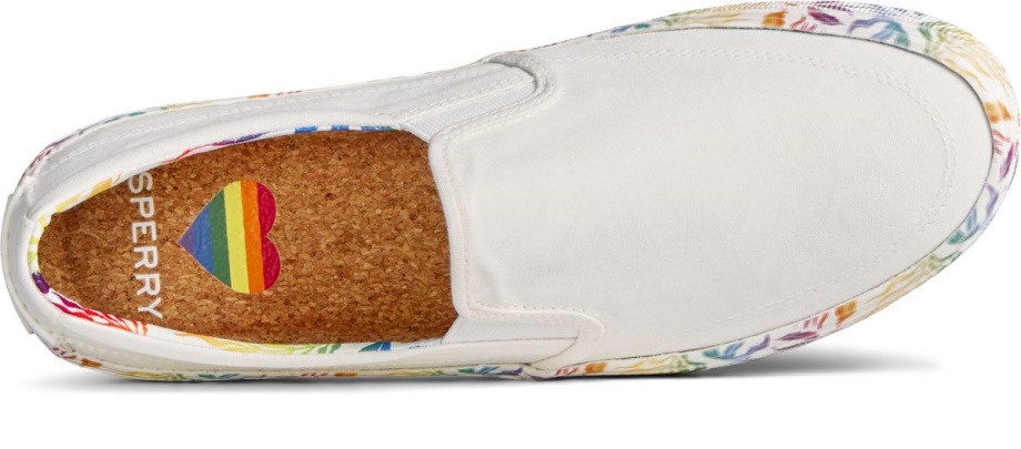 Striper Ii Ikiz Gore Gurur Ayakkabı üzerinde Slip Beyaz Multi Sperry