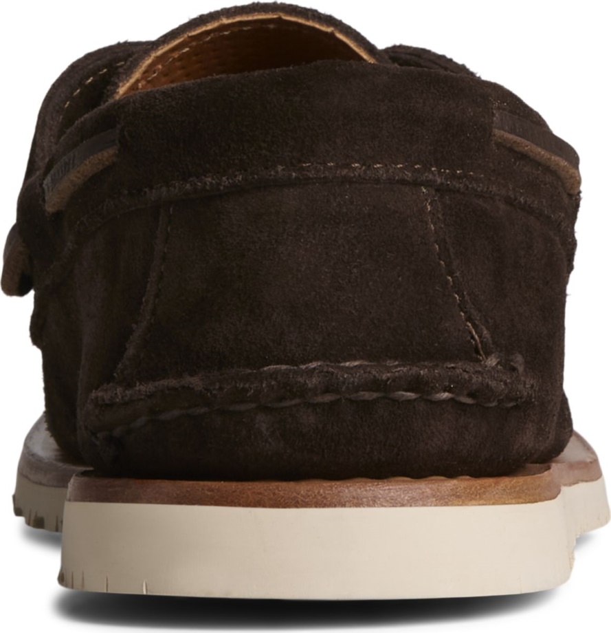 Sunspel X Sperry Otantik Orijinal 2 Gözlü Süet Bot Ayakkabısı Ameretto Sperry