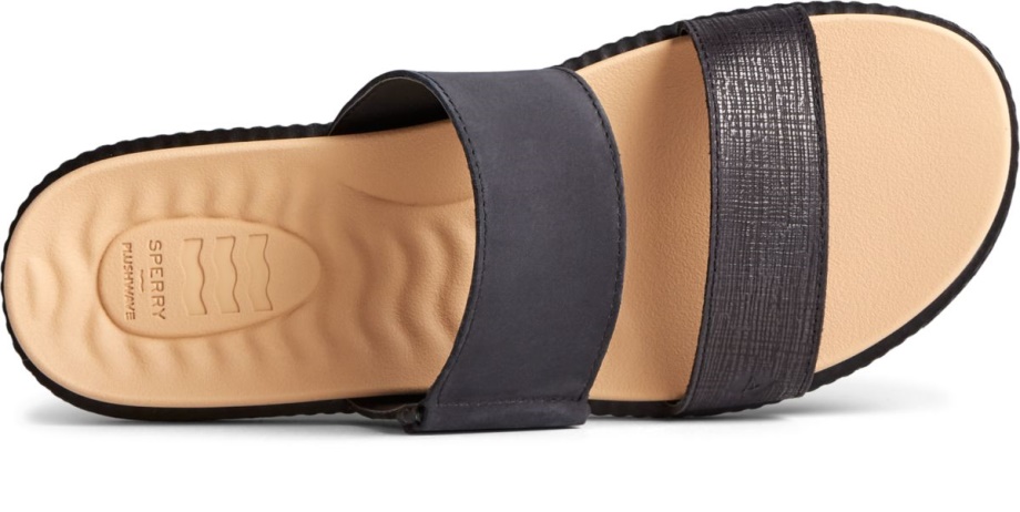 Waveside Plushwave Slayt Sandalet Siyah Sperry