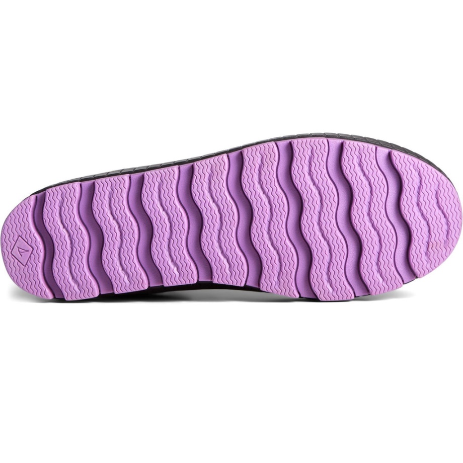 Kadın Sel Chelsea Yarım Bot Sperry Siyah Mor