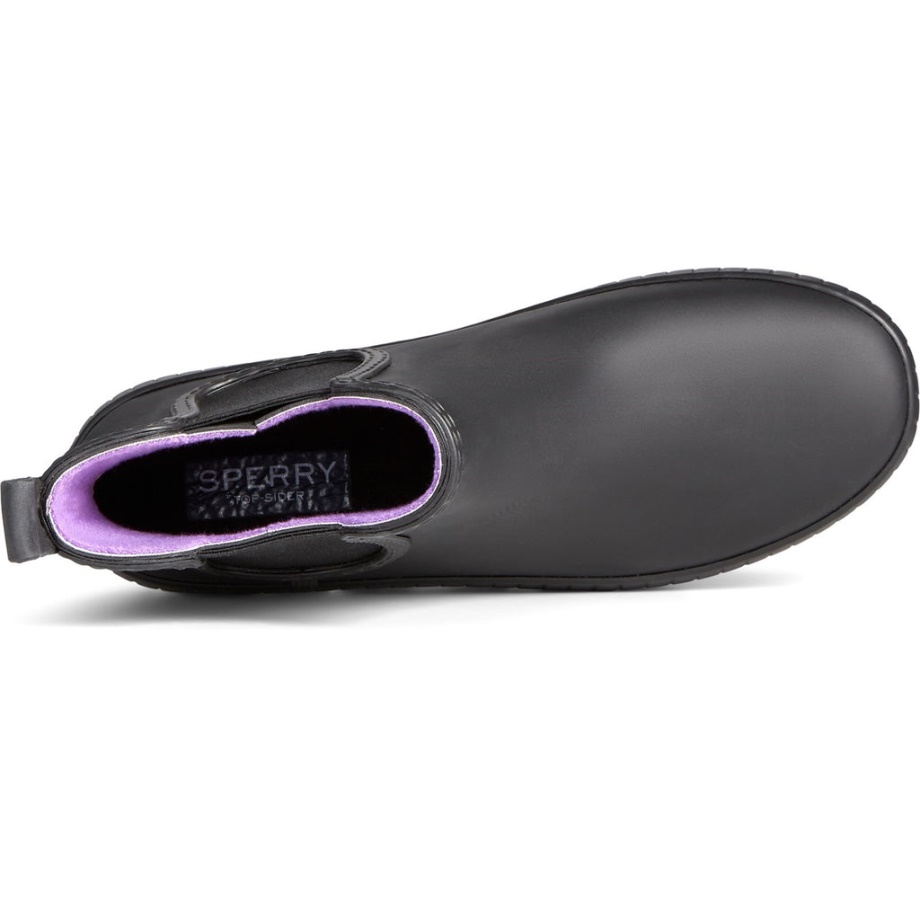 Kadın Sel Chelsea Yarım Bot Sperry Siyah Mor